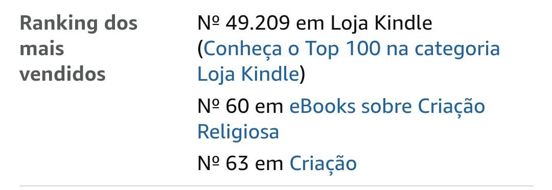 Posições oficiais na Amazon Kindle